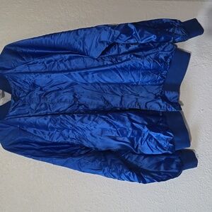 Blue vintage satin jacket